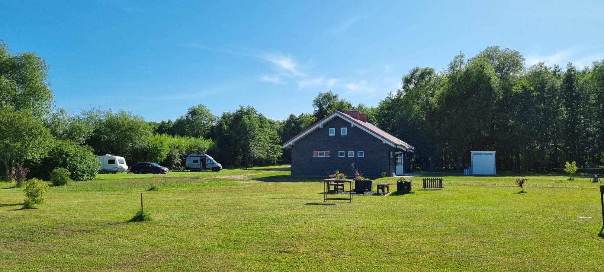 Campsite 37A - Wooden Cabins Karklė Kültér fotó