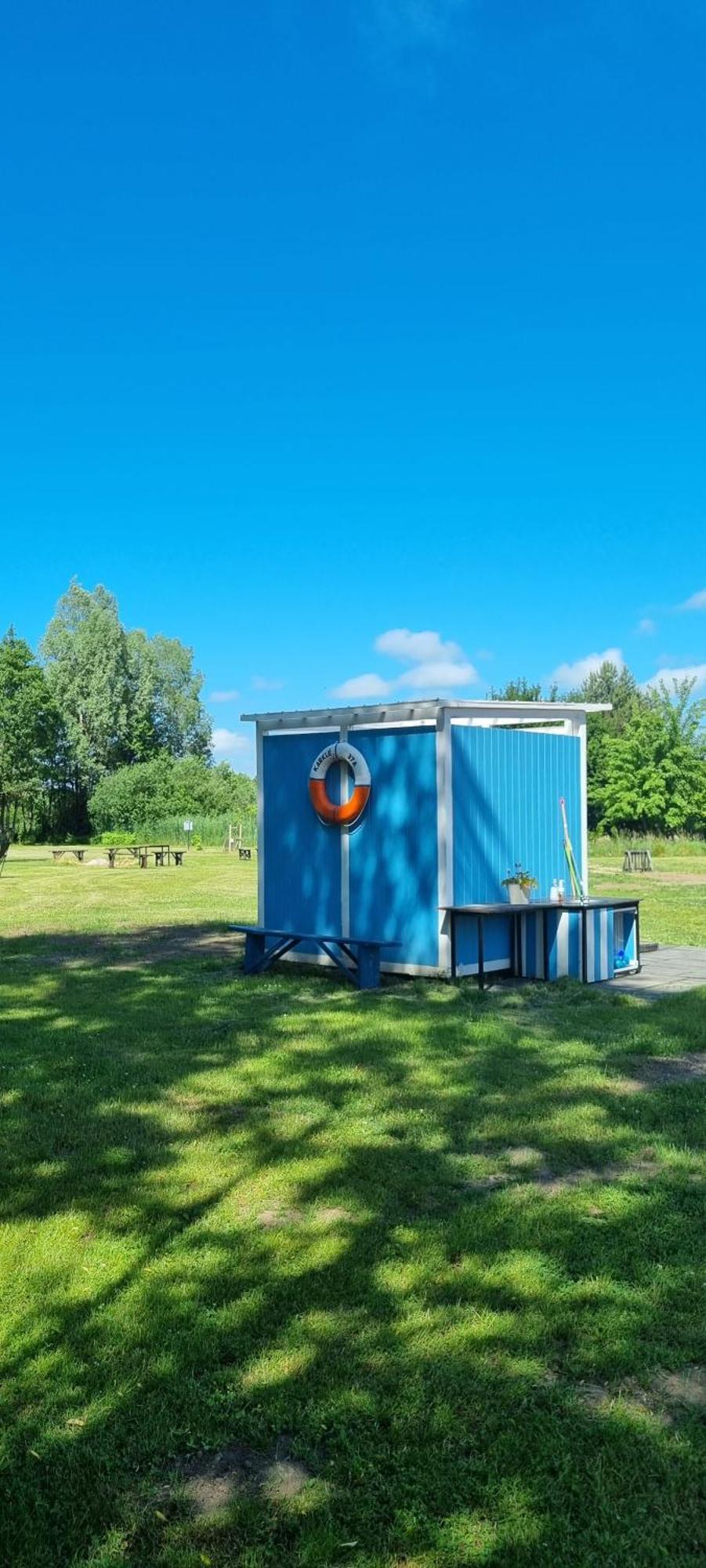 Campsite 37A - Wooden Cabins Karklė Kültér fotó